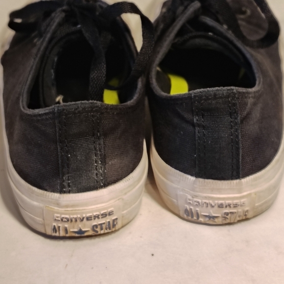 Converse All Star Chuck Taylor II Lunarlon Men's Sz 6 Black White Low Tops - Picture 9 of 13